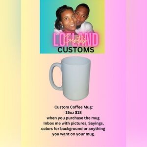 15oz custom coffee mug
